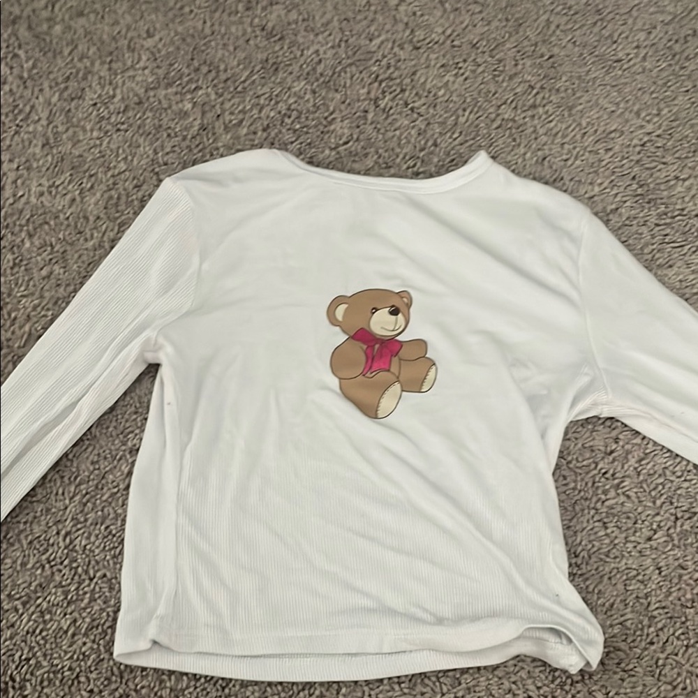 White Teddy Bear Kids Shirt